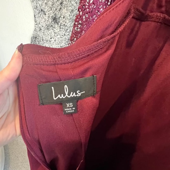 Lulus Formal Gown - Burgundy – Size XS - Picture 6 of 6